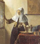 Jan Vermeer Vrouw met waterkan (mk26) oil painting on canvas